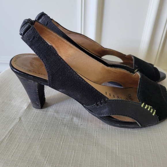 Terra Plana, Size 38, Black, Suede and Canvas Material - Picture 2 of 7